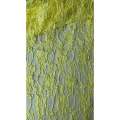 Vải ren lưới (SLx0.5m khổ 1.5m) hoa màu vàng