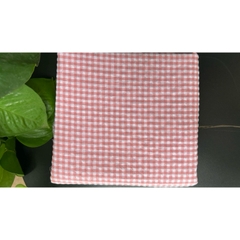 Vải xốp cotton (SLx0.5m khổ 1.5m) caro 8li, 4li nhiều màu, chất thô xốp cotton mát mẻ
