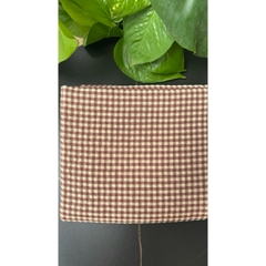 Vải xốp cotton (SLx0.5m khổ 1.5m) caro 8li, 4li nhiều màu, chất thô xốp cotton mát mẻ
