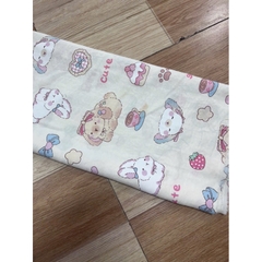 Vải cotton hàn (SLx0.5m khổ 1.6m) đũi lạnh mềm, mát, hút mồ hôi in hình dễ thương