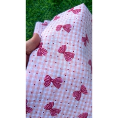 Vải xốp cotton (SLx0.5m khổ 1.5m) caro 8li, 4li nhiều màu, chất thô xốp cotton mát mẻ