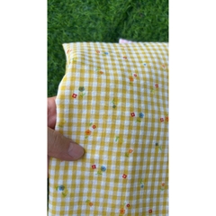 Vải xốp cotton (SLx0.5m khổ 1.5m) caro 8li, 4li nhiều màu, chất thô xốp cotton mát mẻ
