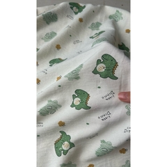 Vải cotton hàn (SLx0.5m khổ 1.6m) đũi lạnh mềm, mát, hút mồ hôi in hình dễ thương