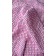 Vải xốp cotton (SLx0.5m khổ 1.5m) caro 8li, 4li nhiều màu, chất thô xốp cotton mát mẻ