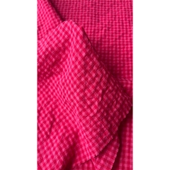 Vải xốp cotton (SLx0.5m khổ 1.5m) caro 8li, 4li nhiều màu, chất thô xốp cotton mát mẻ