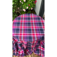 Vải bố (SLx0.5m khổ 1.5m) caro 2 màu, dày mềm thấm hút tốt, hợp may áo sơ mi, đầm, chân váy, trải bàn, picnic.