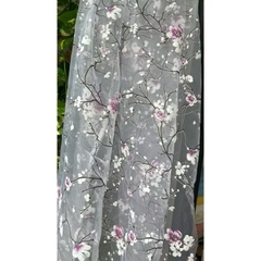 Vải voan kính (SLx0.5m khổ đa dạng) in hoa, thêu hoa nhiều mẫu