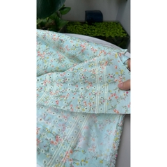 Vải boi (SLx0.5m khổ 1.45m) thêu hoa