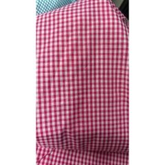 Vải cotton (SLx0.5m khổ 1.4m) kate caro, sắc nét màu đẹp, thấm hút tốt