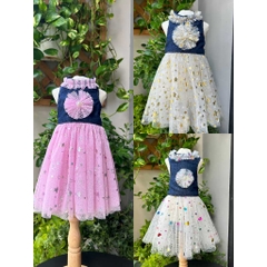 ( Thanh lý đồng giá nhiều mẫu 35k) Đầm cho thú cưng chó, mèo handmade ( tặng nơ kẹp tóc)