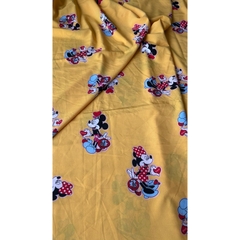 Vải Lụa 100D (SLx0.5m khổ 1.5m) lụa Nhật, in hình vịt dễ thương
