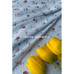 Vải cotton hàn (SLx0.5m khổ 1.6m) đũi lạnh mềm, mát, hút mồ hôi in hình dễ thương