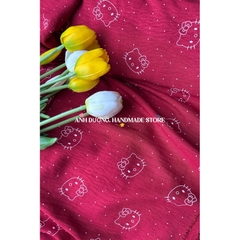 Vải cotton hàn (SLx0.5m khổ 1.6m) đũi lạnh mềm, mát, hút mồ hôi in hình dễ thương