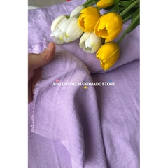 Vải cotton hàn (SLx0.5m khổ 1.5m) đũi lạnh, màu trơn