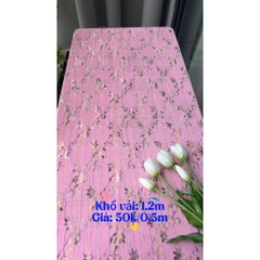 Vải lưới ép hoa (SLx0.5m, khổ đa dạng)– vải dày, dùng làm khăn trải bàn, rèm cửa, decor...