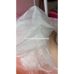 Vải voan kính (SLx0.5m khổ 1.5m) trơn nhiều màu