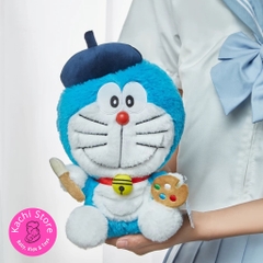 Búp bê Doraemon nhồi bông 22cm, Doremon làm hoạ sĩ