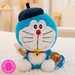 Búp bê Doraemon nhồi bông 22cm, Doremon làm hoạ sĩ