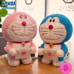 Doraemon cầm bao thư nhồi bông mềm mịn 40cm siêu dễ thương