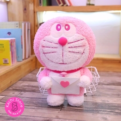 Doraemon cầm bao thư nhồi bông mềm mịn 40cm siêu dễ thương