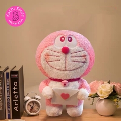Doraemon cầm bao thư nhồi bông mềm mịn 40cm siêu dễ thương