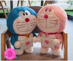 Doraemon cầm bao thư nhồi bông mềm mịn 40cm siêu dễ thương