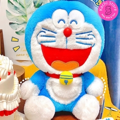 28cm - 30cm Doraemon nhồi bông mềm mịn lông xù cho bé, Doremon ngồi xinh xắn
