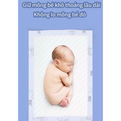 Deeyeo Lẻ 4 miếng Tấm lót thay tã chống thấm dùng 1 lần cho bé