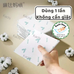 Tấm lót thay tã chống thấm cho bé sơ sinh Lindamami mỏng vừa dùng 1 lần
