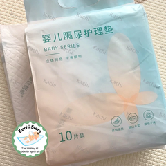 Tấm lót thay tã chống thấm cho bé sơ sinh Lindamami mỏng vừa dùng 1 lần