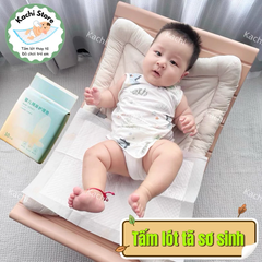 Tấm lót thay tã chống thấm cho bé sơ sinh Lindamami mỏng vừa dùng 1 lần