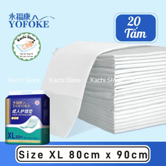 15 tấm đệm lót giường size to 80x120cm (loại dày) cho người già, miếng lót nước tiểu, đệm y khoa thay tã chống thấm