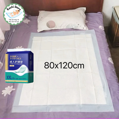 15 tấm đệm lót giường size to 80x120cm (loại dày) cho người già, miếng lót nước tiểu, đệm y khoa thay tã chống thấm