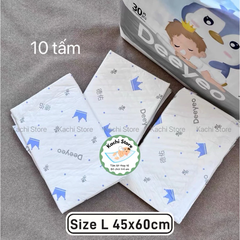 Deeyeo miếng lẻ - Tấm lót thay tã bỉm cho em bé dùng 1 lần chống thấm chống tràn