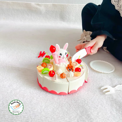 Bộ Đồ Chơi Cắt Bánh Kem Sinh Nhật 43 Món Có Nhạc Và Đèn, đồ chơi giả vờ, đồ chơi nhập vai gia đình cho bé