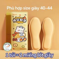 1 Đôi Lót Giày Sưởi Ấm Giữ Nhiệt WECAN tự sưởi ấm bàn chân