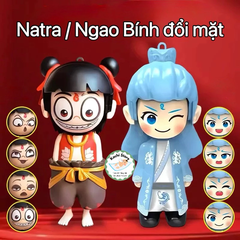 Natra Ngao Bính móc khoá Thay Đổi 4 Khuôn Mặt Đồ Chơi Vô Tri Giải Trí
