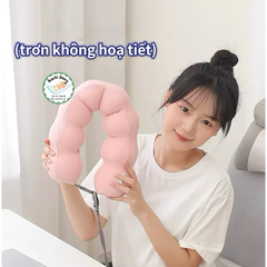 Gối cổ chữ U, gối Foam đàn hồi, gối du lịch xách tay, gối ngủ văn phòng dễ thương