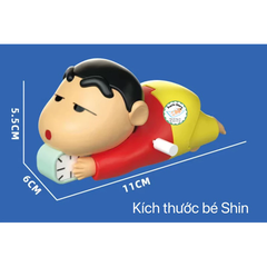 Shin Cậu Bé Bút Chì Dây Cót Shinnosuke Ủn Mông Vặn Cót Shin Chan Nằm Bò, Đồ Chơi Trẻ Em