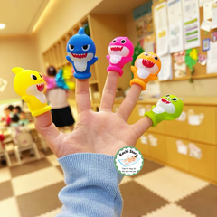 Bộ 5 con rối ngón tay BABY SHARK Đồ chơi gia đình tương tác giáo dục sớm