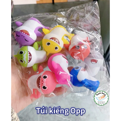 Set mô hình 8 con cá mập BABY SHARK trang trí dễ thương, mô hình nhựa, Mô Hình Đồ Chơi Búp Bê Quà Tặng Sinh Nhật Trẻ Em