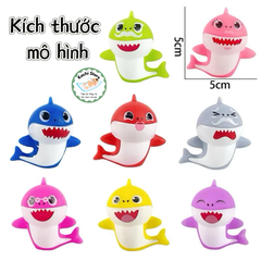 Set mô hình 8 con cá mập BABY SHARK trang trí dễ thương, mô hình nhựa, Mô Hình Đồ Chơi Búp Bê Quà Tặng Sinh Nhật Trẻ Em