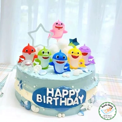 Set mô hình 8 con cá mập BABY SHARK trang trí dễ thương, mô hình nhựa, Mô Hình Đồ Chơi Búp Bê Quà Tặng Sinh Nhật Trẻ Em
