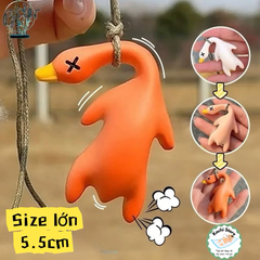 Móc Khoá Vịt Quay Đổi Màu Vui Nhộn, Móc Khóa Sáng Tạo Đồ Chơi Vô Tri