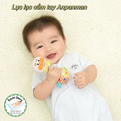 Đồ chơi lục lạc cầm tay Anpanman bằng vải bông cho bé, đồ chơi giáo dục