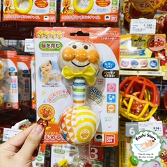 Đồ chơi lục lạc cầm tay Anpanman bằng vải bông cho bé, đồ chơi giáo dục