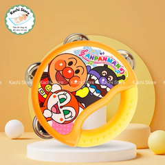 Đồ chơi trống lục lạc cầm tay Anpanman cho bé nhạc cụ mầm non