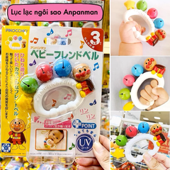 Đồ chơi lục lạc cầm tay Anpanman ngôi sao cho bé sơ sinh, trẻ em, đồ chơi nhạc cụ cầm tay