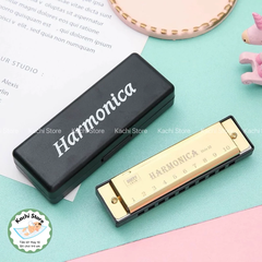 Kèn Harmonica 10 lỗ cho trẻ em, kèn tập thổi cho bé, khẩu cầm cho người mới học