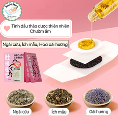 10 miếng dán làm ấm bụng giảm đau bụng kinh WECAN tinh dầu ngải cứu giảm lạnh bụng